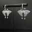 14K GOLD 1.38 CT NATURAL H DIAMOND & BUTTERFLY EARRINGS