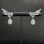 14K GOLD 0.82 CT NATURAL H DIAMOND EARRINGS