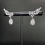 14K GOLD 0.82 CT NATURAL H DIAMOND EARRINGS