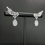 14K GOLD 0.82 CT NATURAL H DIAMOND EARRINGS