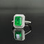 14K GOLD 2.62 CTW NATURAL EMERALD & DIAMOND RING