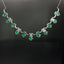 14K GOLD 11.22 CTW NATURAL EMERALD & DIAMOND NECKLACE