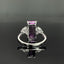 14K GOLD 5.72 CTW NATURAL KUNZITE & SAPPHIRE RING