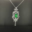 14K GOLD 1.01 CTW NATURAL EMERALD & DIAMOND PENDANT( WITHOUT CHAIN )