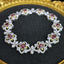14K GOLD 8.84 CTW NATURAL RUBY & DIAMOND BRACELET