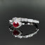 14K GOLD 0.47 CTW NATURAL RUBY & DIAMOND & SNAKE RING