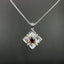 14K GOLD 0.33 CTW NATURAL RUBY & DIAMOND PENDANT( WITHOUT CHAIN )