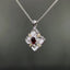 14K GOLD 0.33 CTW NATURAL RUBY & DIAMOND PENDANT( WITHOUT CHAIN )