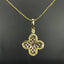 14K GOLD 0.43 CTW NATURAL RUBY & DIAMOND PENDANT( WITHOUT CHAIN )
