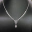 14K GOLD 3.82 CT NATURAL H DIAMOND NECKLACE