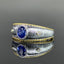 14K GOLD 0.49 CTW NATURAL SAPPHIRE & DIAMOND RING
