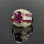14K GOLD 4.5 CTW NATURAL RUBY & DIAMOND RING