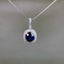 14K GOLD 2.33 CTW NATURAL SAPPHIRE & DIAMOND PENDANT( WITHOUT CHAIN )