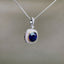 14K GOLD 2.33 CTW NATURAL SAPPHIRE & DIAMOND PENDANT( WITHOUT CHAIN )
