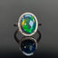 14K GOLD 3.7 CTW NATURAL OPAL & DIAMOND RING