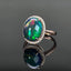 14K GOLD 3.7 CTW NATURAL OPAL & DIAMOND RING