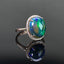 14K GOLD 3.7 CTW NATURAL OPAL & DIAMOND RING