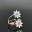 14K GOLD 1.0 CTW NATURAL OPAL & DIAMOND RING