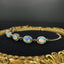 14K GOLD 2.86 CTW NATURAL OPAL & DIAMOND BRACELET