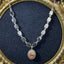 14K GOLD 5.84 CTW NATURAL OPAL & DIAMOND NECKLACE