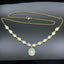 14K GOLD 5.84 CTW NATURAL OPAL & DIAMOND NECKLACE