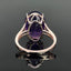 14K GOLD 12.24 CTW NATURAL AMETHYST & DIAMOND RING
