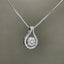 14K GOLD 0.52 CT NATURAL H DIAMOND PENDANT( WITHOUT CHAIN )