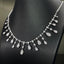14K GOLD 2.72 CT NATURAL H DIAMOND NECKLACE