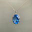 14K GOLD 23.43 CTW NATURAL TOPAZ & DIAMOND PENDANT( WITHOUT CHAIN )