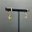 14K GOLD 2.6 CT NATURAL CITRINE & DIAMOND EARRINGS