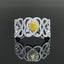 14K GOLD 0.57 CTW NATURAL YELLOW DIAMOND & DIAMOND RING