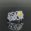 14K GOLD 0.57 CTW NATURAL YELLOW DIAMOND & DIAMOND RING