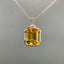 14K GOLD 10.00 CTW NATURAL CITRINE & DIAMOND PENDANT( WITHOUT CHAIN )