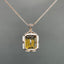 14K GOLD 10.00 CTW NATURAL CITRINE & DIAMOND PENDANT( WITHOUT CHAIN )