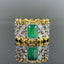 14K GOLD 1.24 CTW NATURAL EMERALD & DIAMOND RING