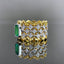14K GOLD 1.24 CTW NATURAL EMERALD & DIAMOND RING