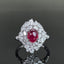 14K GOLD 3.02 CTW NATURAL RUBY & DIAMOND RING