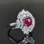 14K GOLD 3.02 CTW NATURAL RUBY & DIAMOND RING