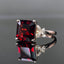 14K GOLD 5.09 CTW NATURAL GARNET & DIAMOND RING
