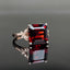 14K GOLD 5.09 CTW NATURAL GARNET & DIAMOND RING