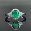 14K GOLD 1.50 CTW NATURAL EMERALD & DIAMOND RING