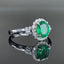 14K GOLD 1.50 CTW NATURAL EMERALD & DIAMOND RING