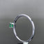 14K GOLD 0.53 CTW VIVID GREEN NATURAL EMERALD & DIAMOND RING