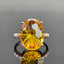 14K GOLD 6.52 CTW NATURAL CITRINE & DIAMOND RING