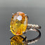 14K GOLD 6.52 CTW NATURAL CITRINE & DIAMOND RING