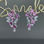 14K GOLD 4.02 CTW NATURAL SAPPHIRE & DIAMOND EARRINGS