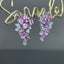14K GOLD 4.02 CTW NATURAL SAPPHIRE & DIAMOND EARRINGS