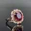 14K GOLD 4.00 CTW NATURAL TOURMALINE & DIAMOND RING