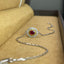 14K GOLD 0.62 CTW NATURAL RUBY & DIAMOND BRACELET