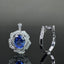 14K GOLD 4.2 CTW NATURAL SAPPHIRE & DIAMOND & FLOWERS RING/PENDANT( WITHOUT CHAIN )